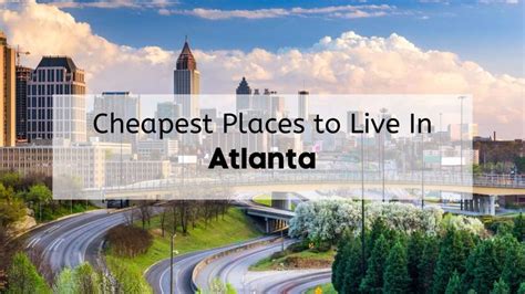 cheapest areas to live in atlanta
